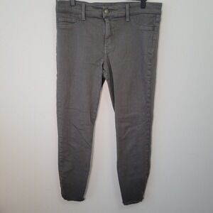 Pistola Skinny Jeans Grey Olive Raw Hem‎ Ankle Zip P8593C Womens 31